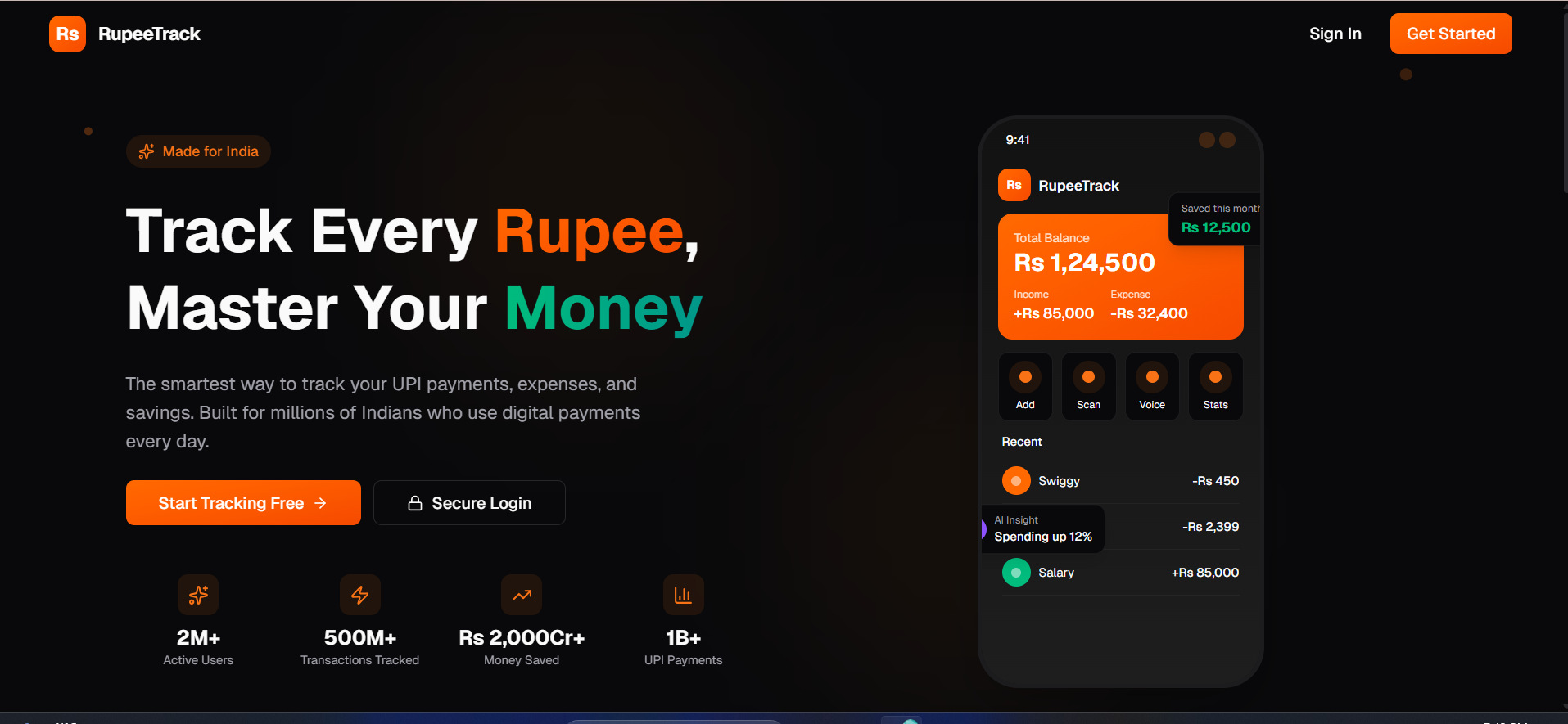 FinVoice - AI Finance Tracker